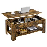 Table basse élévatrice en bois multifonctionnelle Table centrale élévatrice extensible pour la maison, le bureau et le salon Meubles