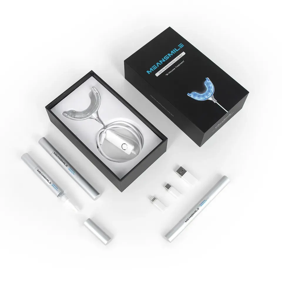 CE Approved Private Label Mouth Tray&Dental Teeth Whitening Gel With Cool Blue Light Led Teeth Whitening Accelerator Light