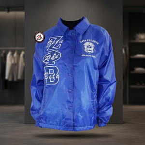 Chaqueta de entrenadores de línea personalizada para mujer, ropa de Zeta Phi Beta Sorority bordada griega - Product Image 2