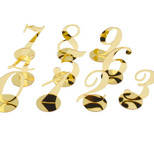 ป้ายเลขโต๊ะอะคริลิคสีทอง สีโรสโกลด์ สีเงิน สไตล์อินสตาแกรม สำหรับงานแต่งงาน งานวันเกิด งานเลี้ยง - Product Image 5