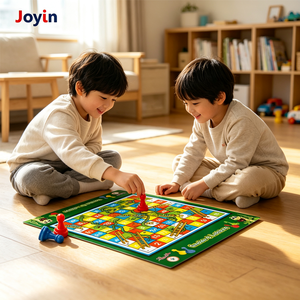 Jeu <span class=keywords><strong>de</strong></span> Serpents et Échelles avec Tapis <span class=keywords><strong>de</strong></span> Jeu <span class=keywords><strong>de</strong></span> 92 cm, Jeu <span class=keywords><strong>de</strong></span> <span class=keywords><strong>Société</strong></span> Géant pour Soirées en Famille, Grand Jouet <span class=keywords><strong>de</strong></span> Sol en Tissu Enroulable pour Enfants - Product Image 6