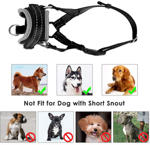 Bozal de Nailon para Perro, Ajustable, Acolchado Suave, de Ajuste Rápido, Cómodo, Anti-Mordidas, para Entrenamiento - Product Image 6