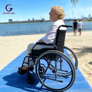 Tappetino da Spiaggia Accessibile, Tappeto Resistente per <span class=keywords><strong>Sabbia</strong></span>, Passerella Avvolgibile Adatta a Sedie a Rotelle per Spiaggia, Vialetti e Resort - Product Image 3