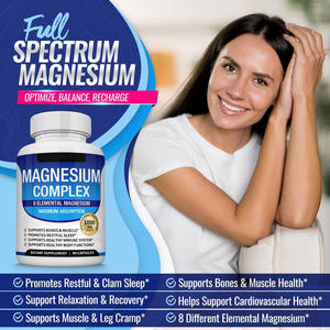 1000mg Supplément de Magnésium avec Vitamine <span class=keywords><strong>D</strong></span> Soutien Immunitaire Adaptogène Herbes Enzyme Activée 90 Capsules - Product Image 4