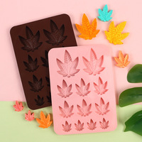 Moule en silicone à 9 cavités pour citrouille d'Halloween avec motifs feuille de noyer, érable, rose, tournesol, résistant à la chaleur pour la cuisson de bonbons, puddings et gâteaux DIY