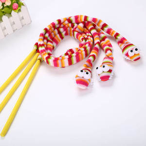 Cartoon Cute Snake Shape <b>Plush</b> Pet Toy Interactive Movement Plastic <b>Cat</b> Teaser Playing Wand for Pets and Children - Product Image 5