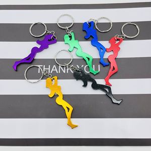 Llavero Multicolor de Aluminio con Forma de Cuerpo de Mujer Sexy, Mini Abrebotellas Portátil para Cerveza y Bebidas, Regalo para Hombres, Uso en Bares - Product Image 3