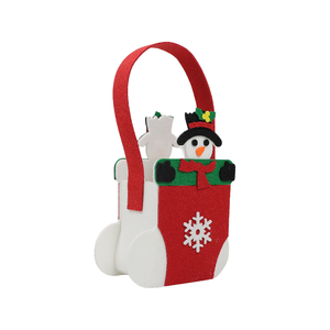 Bolsa de Regalo Navideña Creativa de Fieltro de Poliéster, Bolsa de Dulces No Tejida con Manzana para Decoración de Puertas - Product Image 3