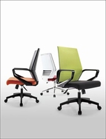 Chaise de bureau ergonomique durable et confortable avec fonction pivotante, hauteur réglable, dossier en maille, soutien lombaire et roulettes