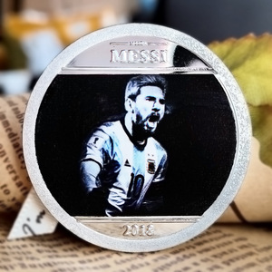 Moneta Commemorativa Placcata Argento di <span class=keywords><strong>Lionel</strong></span> <span class=keywords><strong>Messi</strong></span> del FC Barcellona, Medaglia da Collezione, Regalo per Appassionati di Calcio - Product Image 3