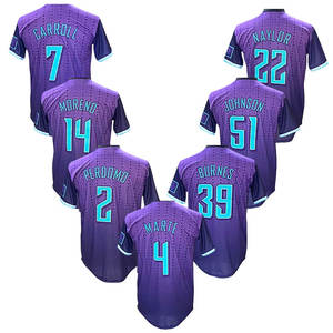 2025 nuevo Jersey de béisbol americano cosido superior barato Arizona #22 Naylor #39 Burnes #4 Marte #7Carroll Jersey de equipo personalizado - Product Image 4