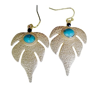 Orecchini a Gancio Vintage a Forma di Foglia con Accenti Colorati, Stile Semplice, Accessori di Moda per Donne, Vendita all'Ingrosso - Product Image 5