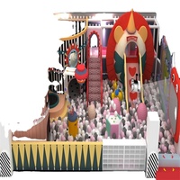Estructura de Juego Infantil de Aluminio para Interiores con Diseño Temático de Moda de Lujo, Diseño Personalizado, Equipo de Parque de Diversiones Pequeño Comercial