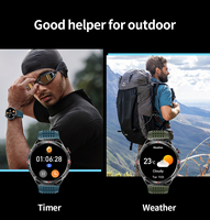 Smartwatch Android HT28 BT con Funzioni Fitness e Corsa, Orologio Digitale Intelligente con Torcia per Uomo