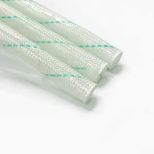 Hoge Kwaliteit Polyvinylchloride Glasvezel Gevlochten Mouw 2715 Glasvezel Sleeving Gecoat Met Pvc Voor Motoren