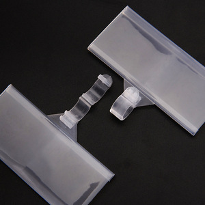 Clips de PVC con Cierre <span class=keywords><strong>a</strong></span> Presión para Etiquetas de Precio - Etiquetas Duraderas y Estables para Estantes de Tiendas, Supermercados, Hogares y Organización de Oficinas - Product Image 4