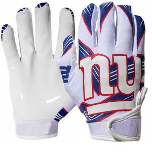 Guantes de receptor de fútbol americano, guantes de fútbol americano con estampado de silicona para jóvenes, guantes duraderos de Palma pegajosa - Product Image 1