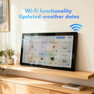 32インチ壁掛けWiFiデジタルカレンダー、<span class=keywords><strong>Google</strong></span>とiCloudと同期、家族計画と報酬システム、CE/ROHS/FCC認証済み - Product Image 3