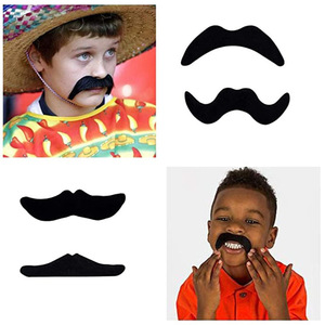 Fantaisie Costumes auto-adhésif faux sourcils <span class=keywords><strong>barbe</strong></span> Moustache Kit cheveux du visage Cosplay accessoires déguisement décoration pour mascarade - Product Image 4