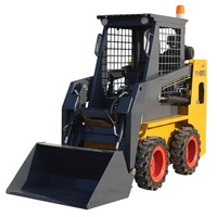 Livraison gratuite de chine mini seau 860 kg capacité de chargement machines de travail forestier chargeuse compacte avec bois à saisir personnalisable