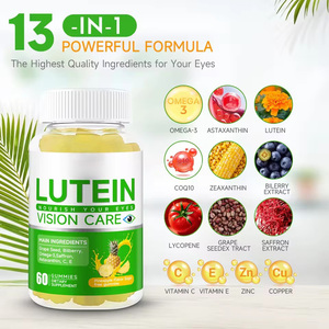 Permen Kunyah Kesehatan Mata Anak OEM Lutein Zeaxanthin dengan Ekstrak Biji Anggur, Bilberry, Omega-3, Saffron, <span class=keywords><strong>Astaxanthin</strong></span>, Vitamin C, dan E - Product Image 5