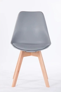 Luxury Fashionable Wood Legs Home Furniture Plastic Cushion Seat Kitchen Dining <b>Chairs</b> - Product Image 2