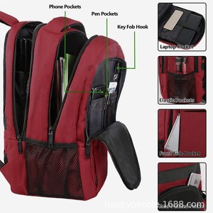 Laptop <b>Backpack</b> For Men Unisex 20-35L Business Travel Waterproof With <b>Computer</b> Interlayer Solid Color Summer 2024 - Product Image 2