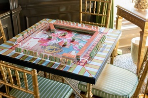 Wholesale Mary Benson <strong>Mahjong</strong> <strong>Set</strong> with 160 Acrylic <strong>Mahjong</strong> Tiles Mat Racks for Family Game Nights Gatsby <strong>Mahjong</strong> Tiles - Product Image 5