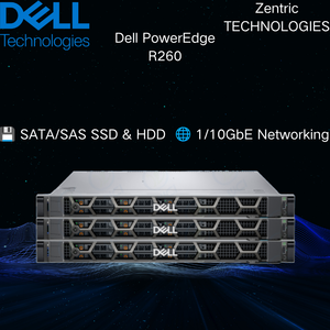 Servidor en Rack Dell PowerEdge R260 1U con Procesador Intel Xeon E-2400, Memoria DDR5 ECC, Solución de Servidor Empresarial para Pequeñas y Medianas Empresas - Product Image 3