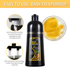 MEIDU Champu 3 En 1 Tinte Para El Cabello Cubre Canas Para Cabello Champú de tinte de cabello negro para cabello blanco a negro - Product Image 5