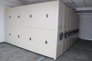 Archivadores móviles de metal ajustables modernos, sistema de estantería móvil compactador para almacén escolar y almacenamiento de hospitales - Product Image 4