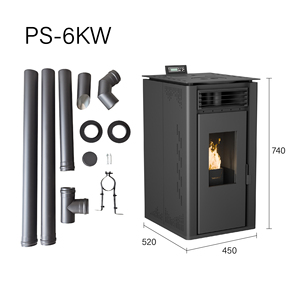 Poêle à granulés pour une expérience de chauffage ultime, combustion propre à 90 %, chauffage domestique pour salon, nouvelle arrivée, vente en gros - Product Image 1