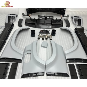 Kit carrosserie de haute qualité en fibre de carbone partielle de style MSY avec capot, jupes latérales, embouts d'échappement et spoiler pour Land Rover Defender 2024 - Product Image 5