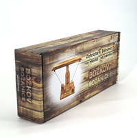 Juego de Cajas de Envío para Cosméticos con Acabado Mate y Diseño de Madera Colorido, Hechas con Materiales Reciclados