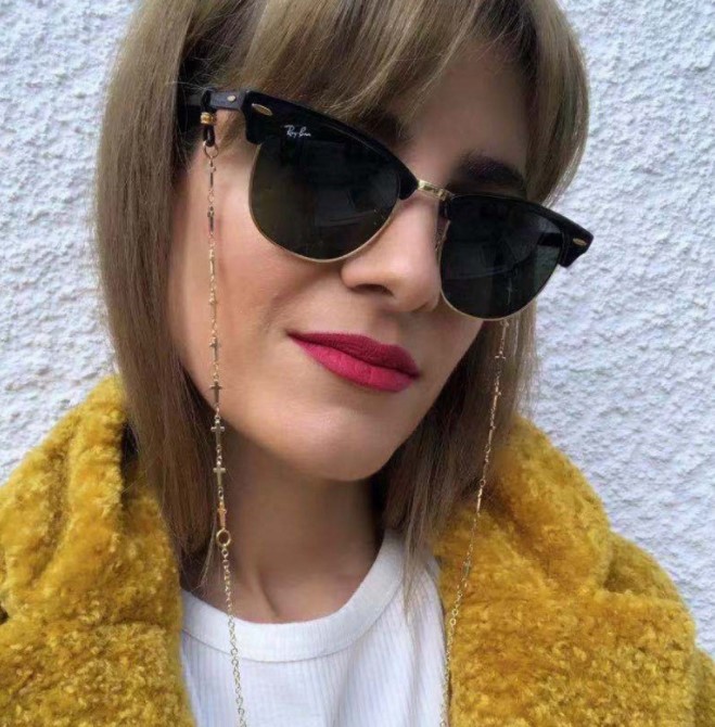 Модный держатель-цепочка для очков, многоцветный, с логотипом на заказ, металлический держатель-цепочка для солнцезащитных очков, аксессуары