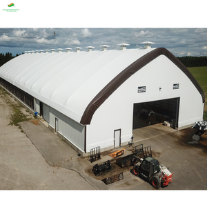 Carpa Domo Moderna con Estructura Metálica para Exteriores, Resistente al Fuego e Impermeable, Refugio de Acero, Resistente al Viento y la Nieve, Cobertizo para Autos, Almacenes con Lona de PVC - Product Image 6