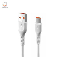 Juhuaxin 2024 kabel Data pengisian daya Super cepat kualitas tinggi baru kabel Cahaya USB V8 Tipe C dengan kain kepang