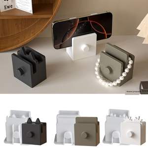 Nouvelles Idées Résine <span class=keywords><strong>Plâtre</strong></span> Porte-Stylo Boîte De Rangement Carte Cas Lunettes Stand Téléphone Stand Multi-Fonction Silicone Moule - Product Image 2