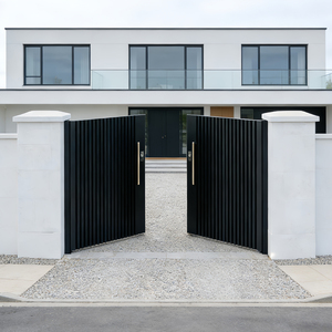 <span class=keywords><strong>Portail</strong></span> <span class=keywords><strong>coulissant</strong></span> en fer forgé pour entrée principale de villa, allée, jardin, cour, clôture de sécurité en acier, style moderne et luxueux - Product Image 5