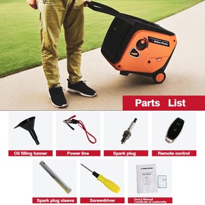 Belon Điện Duy Nhất Giai Đoạn Di Động 3.5kW 4Kw Xách Tay Im Lặng Biến Tần Tay/Điện/Từ Xa Mini Máy Phát Điện Xăng - Product Image 4