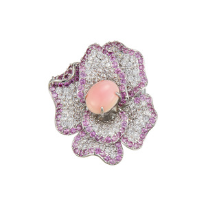 Flower Brooch Zinc Alloy Micro Inlay Conch Shell Women's Party Jewelry - Product Image 5
