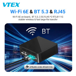 Mini PC con Procesador R7-6800H, USB4.0 40Gbps, Ranura Dual DDR5, SSD M.2, Tipo-C, Carcasa Metálica, Portátil, para Oficina y Negocios, VK-6 - Product Image 2
