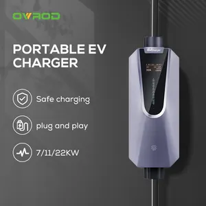 OvrodポータブルEv充電器タイプ27Kw車充電ステーションEv充電器電気自動車Ev充電パイル車充電器家庭用