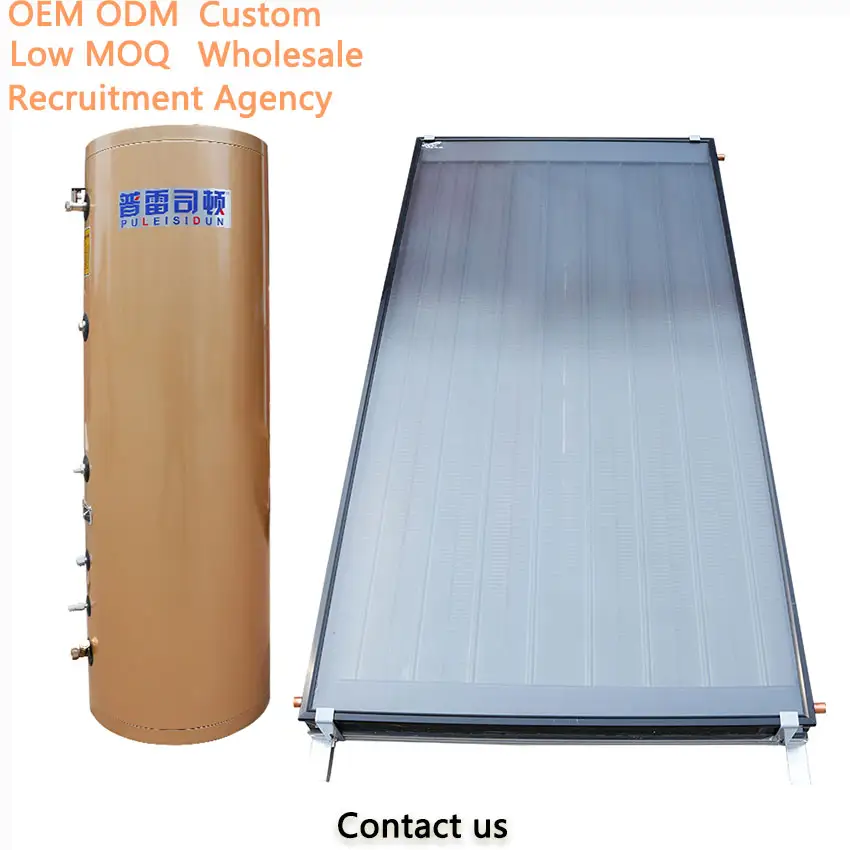 100 L 150 L Druck-Solarkollektor mit Wärmeleitung für Heizsystem röhrenförmiger Solarkollektor Solar-Wasserheizung