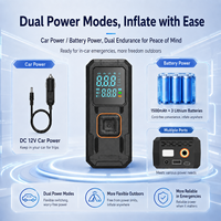 Portable Wireless Electric Car Air Pump Rechargeable 4500mAh ABS Digital Tire Inflator Pressure Monitor 150PSI Emergency Light