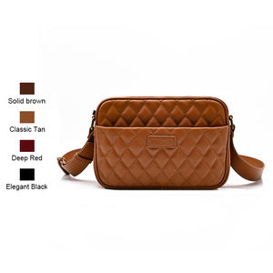 Borsa a Tracolla Trapuntata in Pelle Vegana OEM alla Moda per Fotocamere DSLR/SLR/Istantanee, per Fotografe - Product Image 5