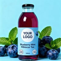 Label Kemasan Vinyl Transparan Tahan Air untuk Botol Jus, Ukuran Kustom, Stoples Minuman Kustom
