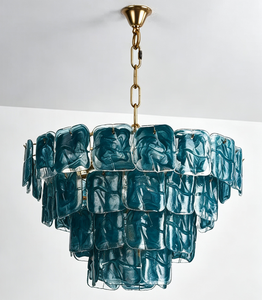 Lampadario LED in Vetro di Murano Fatto a Mano, Stile Vintage Francese di Lusso, per Soggiorno, Sala da Pranzo e Camera da Letto - Product Image 4