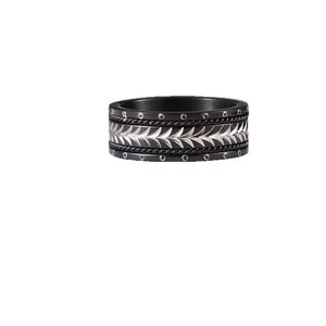 Stainless Steel Wheat Ear <b>Ring</b> SA1225 Men's Motorcycle Style Fashion Jewelry Gift - Product Image 5