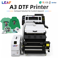 Impresora DTF de Formato Grande LEAF A1 60cm 24 Pulgadas A2 45cm 42cm A3 33cm 30cm I3200 con Secador y Horno para Camisetas